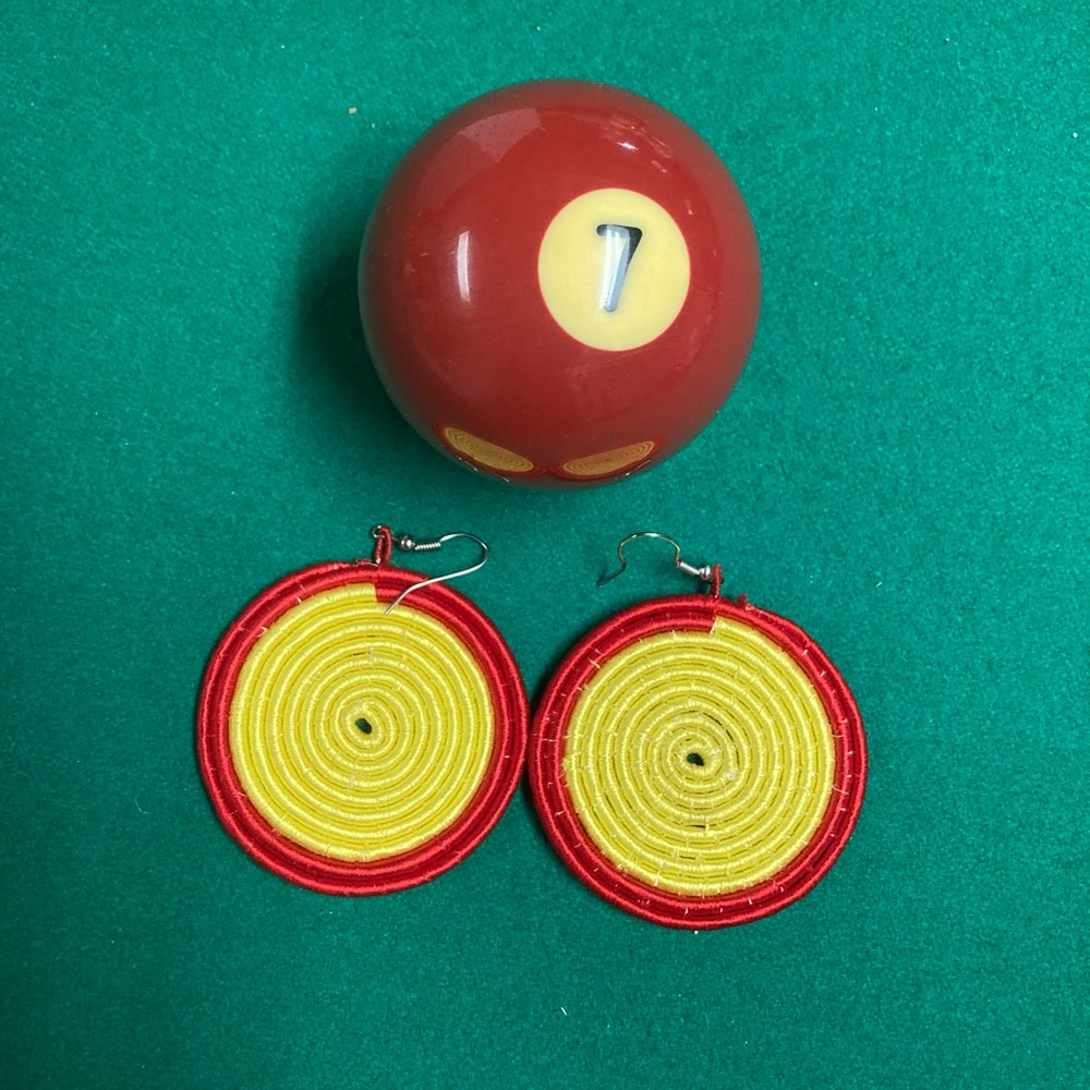 African Basket Earrings